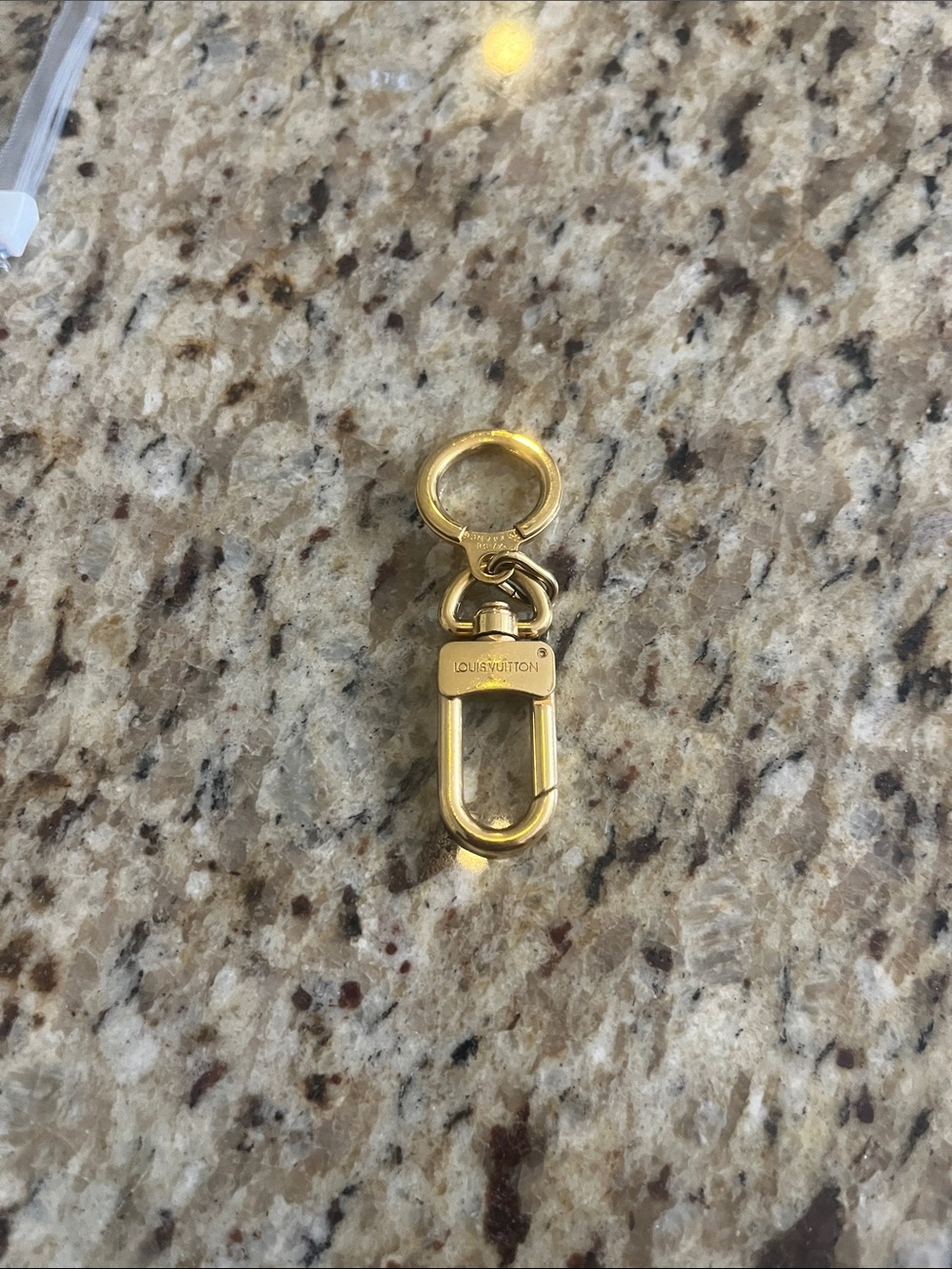 Louis Vuitton Gold Tone Key Clip with Ring